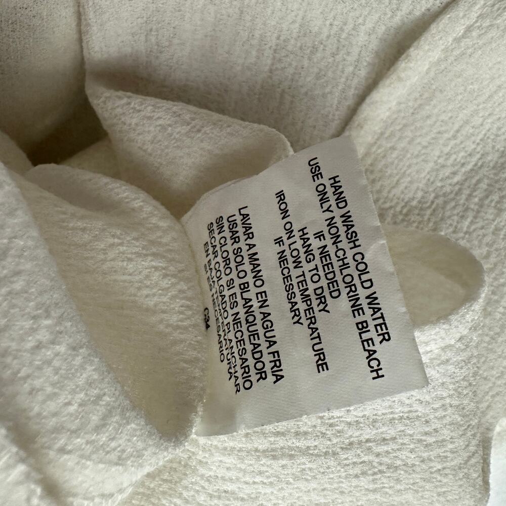 Twine & String Womens Top Size Xl White Lace Trim… - image 5